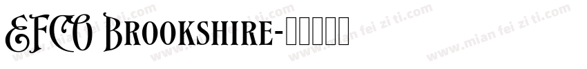 EFCO Brookshire字体转换